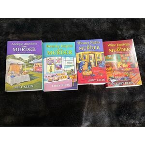 Lot of 4 A Poppy McAllister Mystery), Klein, Libby, cozy paperback books